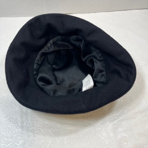 Liz Claiborne Woman's Black Wool Winter Bucket Hat Soft & Comfortable VGUC - Picture 10 of 12